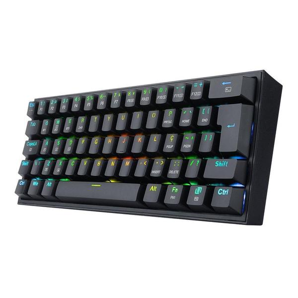 Imagem de Teclado Gamer Fizz Pro K616 Rgb Switch Brown - Preto