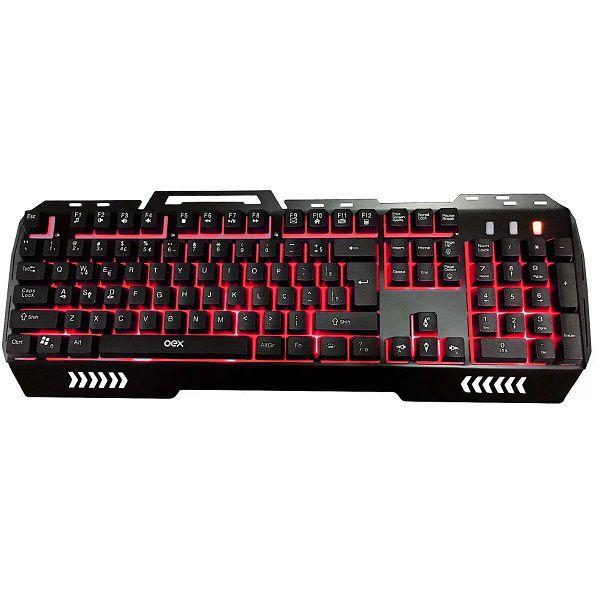 Imagem de Teclado Gamer Fusion ABNT2 LED 3 Cores TC204 OEX Game