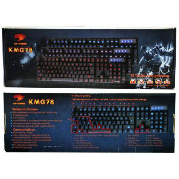 Imagem de Teclado Gamer G-Fire Kmg78Pugsb Com Backlight