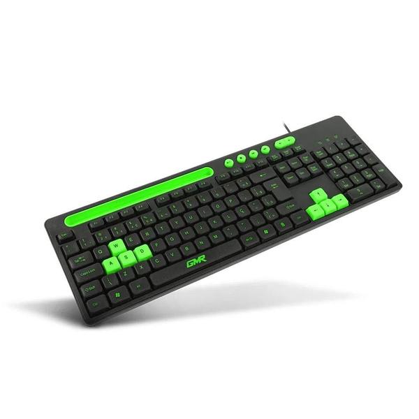 Imagem de Teclado Gamer GK-120 Preto/Verde TC265 - Multilaser