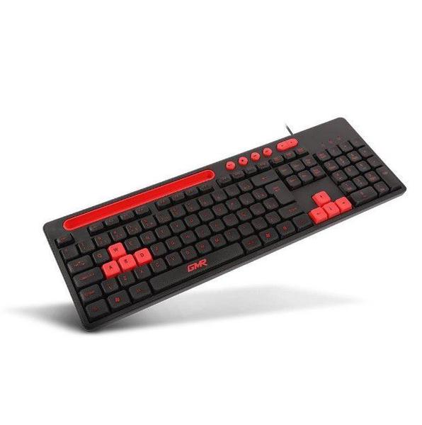 Imagem de Teclado Gamer GK120 Com Suporte de Smartphone TC266 Preto e Vermelho - Multilaser