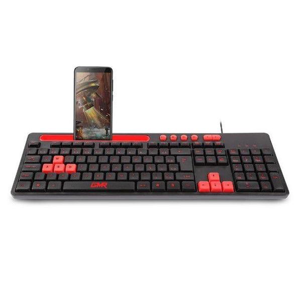 Imagem de Teclado Gamer GK120 Com Suporte de Smartphone TC266 Preto e Vermelho - Multilaser