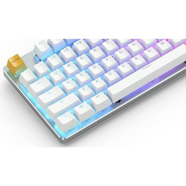 Imagem de Teclado Gamer Glorious Glo-GMMK-FS-BRN-W RGB Branco - com Fio (Ingles)