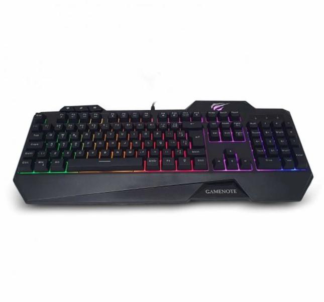 Imagem de Teclado Gamer Havit KB488L Multi-Função com LED ABNT2 Preto