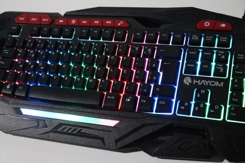 Imagem de Teclado Gamer Hayom Rgb Semi-mecânico Tc3204