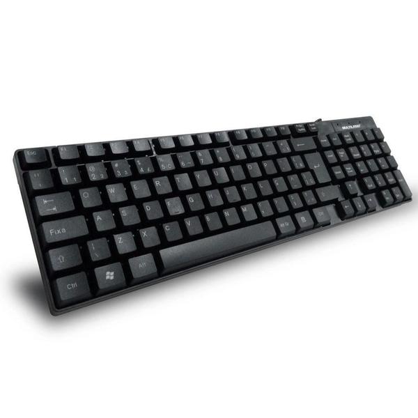 Imagem de Teclado Gamer Home Office Preto Multilaser Slim TC193