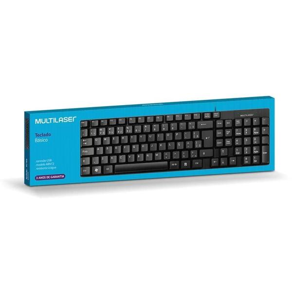 Imagem de Teclado Gamer Home Office Preto Multilaser Slim Tc193