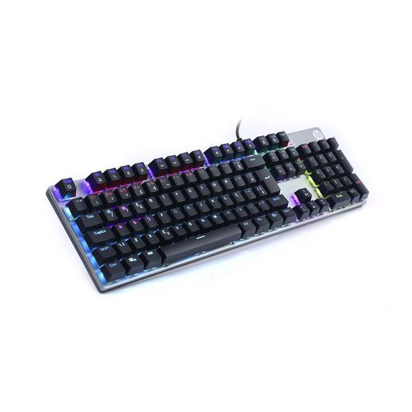 Imagem de Teclado Gamer HP GK400F Chumbo, ABNT2, USB, Com Led