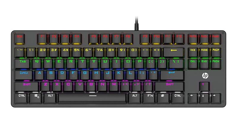 Imagem de Teclado Gamer HP Mecânico Tkl Usb Led RGB Gk200