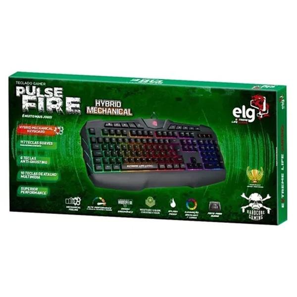 Imagem de Teclado gamer hybrid mechanical pulse fire elg