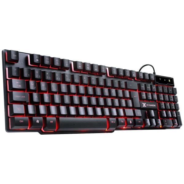 Imagem de Teclado Gamer Hydra 107 Teclas + 12 Multimídia Com Led Vermelho Sensacao Tecla Mecanica - Gt702