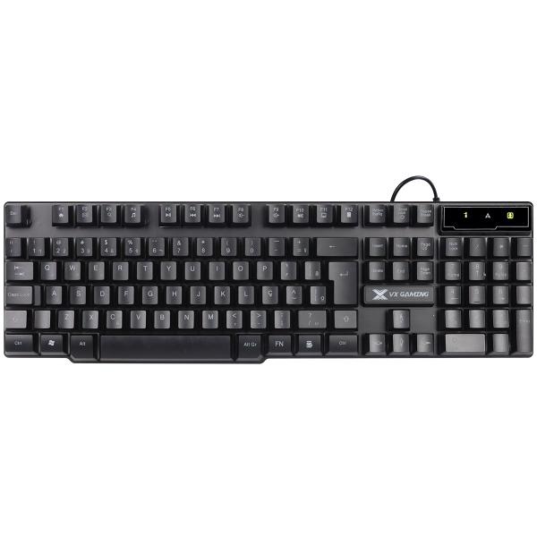 Imagem de Teclado Gamer Hydra 107 Teclas + 12 Multimídia Com Led Vermelho Sensacao Tecla Mecanica - Gt702