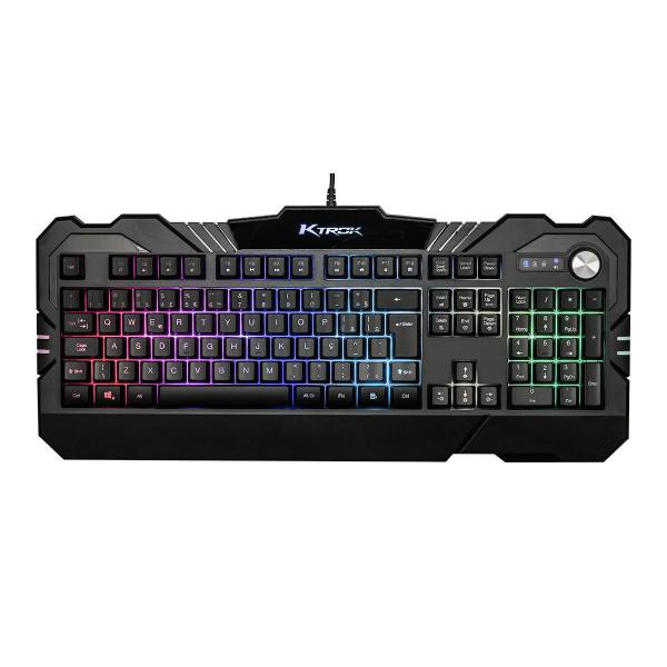 Imagem de Teclado Gamer Jogo Semi Mecânico Led Ktrok Thoth