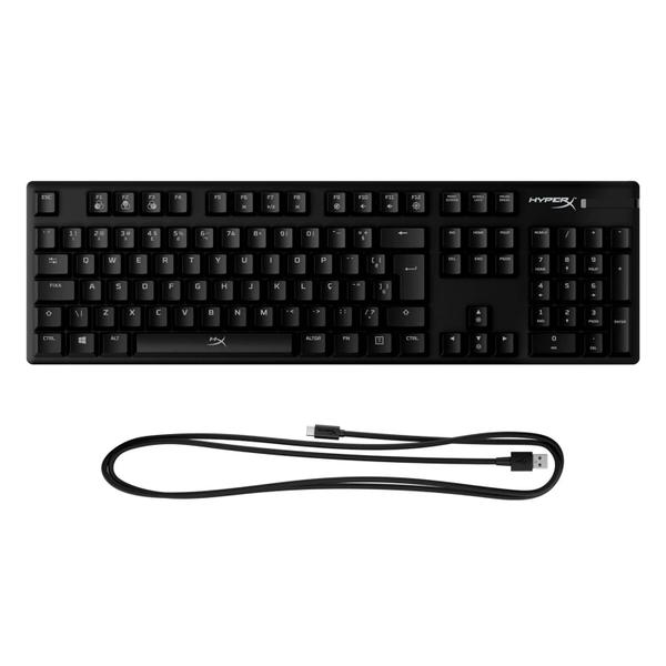 Teclado Gamer Kingston Hyperx Alloy Origins / RGB - Preto (HX-KB6BLX-BR) Imagem de Teclado Gamer Kingston Hyperx Alloy Origins / RGB - Preto (HX-KB6BLX-BR)