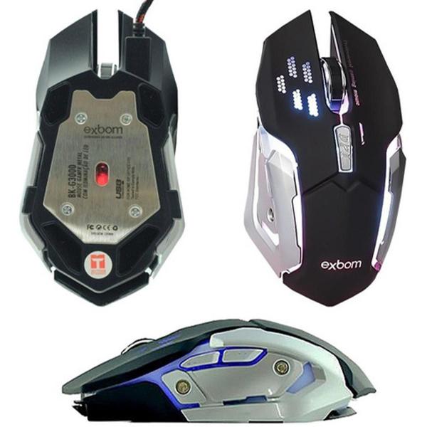 Imagem de Teclado Gamer Kit Teclado E Mouse Gamer - Prata