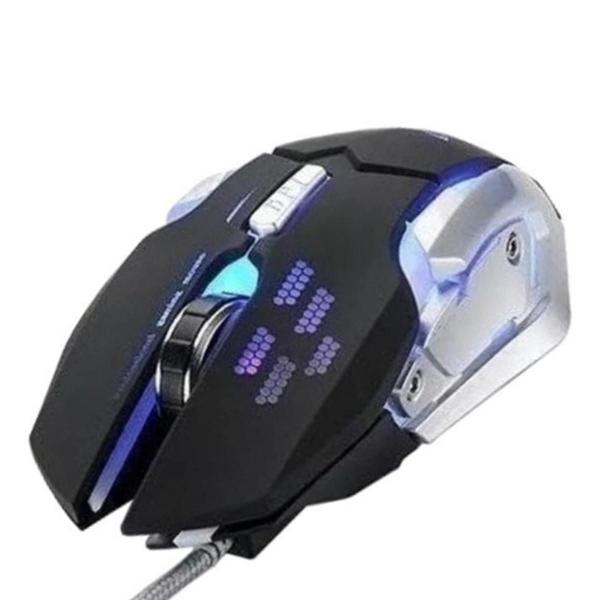 Imagem de Teclado Gamer Kit Teclado E Mouse Gamer - Prata