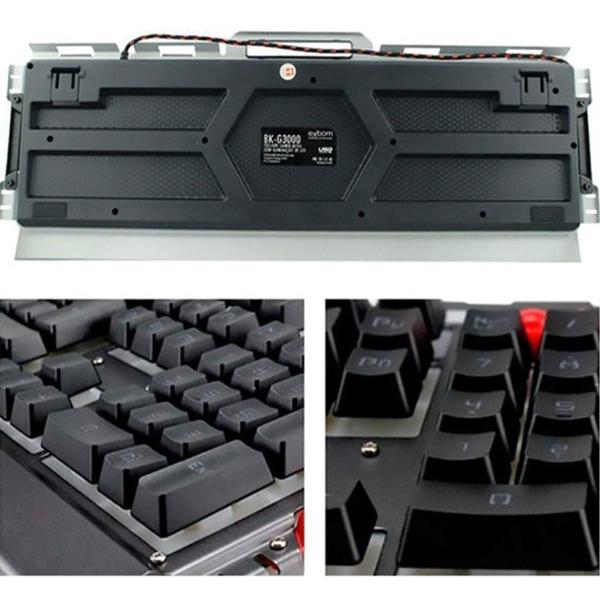 Imagem de Teclado Gamer Kit Teclado E Mouse Gamer - Prata