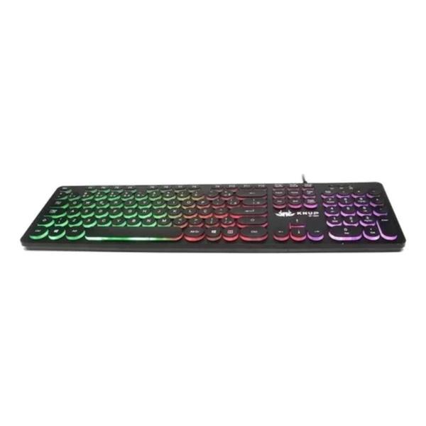 Imagem de Teclado Gamer Knup Kp-2059 Qwerty Português Brasil Cor Preto Com Luz Rgb