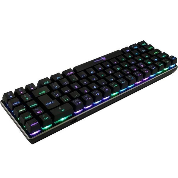 Imagem de Teclado Gamer Krab KBMGK50 Backlight - Preto (Portugues) (Switch Red)