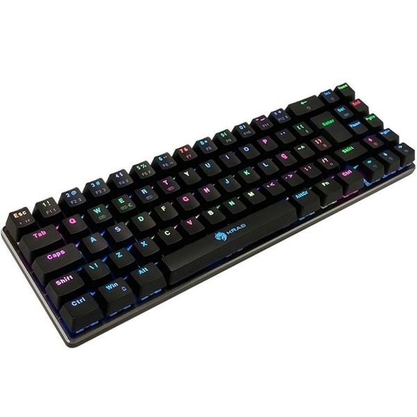 Imagem de Teclado Gamer Krab KBMGK50 Backlight - Preto (Portugues) (Switch Red)