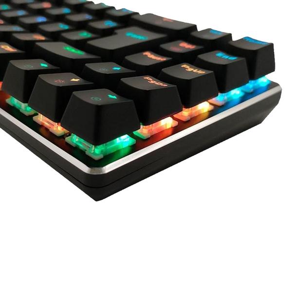 Imagem de Teclado Gamer Krab KBMGK50 / USB RGB Portatil - Preto