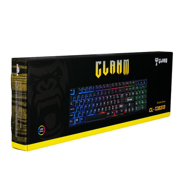 Imagem de Teclado Gamer Led Rainbow Jungle CL-TJ8313 Clanm