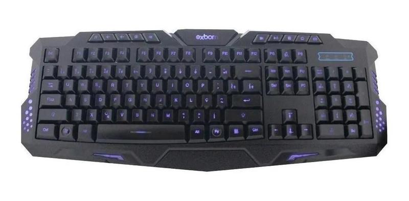 Imagem de Teclado Gamer Luz Led Bk-G35 - Exbom