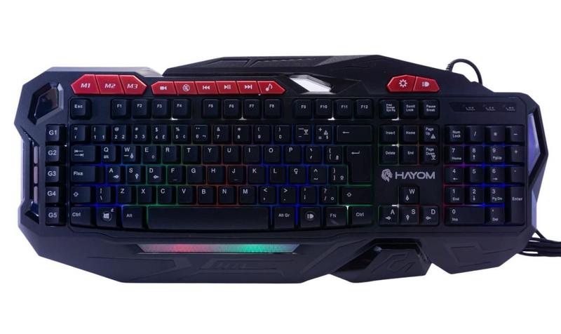 Teclado Gamer Luz Led - Hayom Tc3204 Imagem de Teclado Gamer Luz Led - Hayom Tc3204