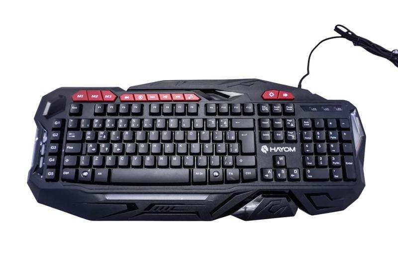 Teclado Gamer Luz Led - Hayom Tc3204 Imagem de Teclado Gamer Luz Led - Hayom Tc3204