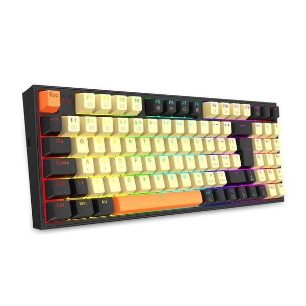 Imagem de Teclado Gamer Mecânico 96% Redragon Kitava RGB Switch Brown