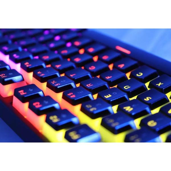 Imagem de Teclado Gamer Mecanico Abnt2 Iluminação Rgb Dawn Blue Switch Evolut EG214