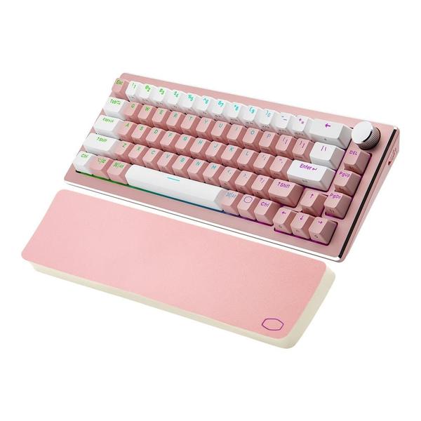 Imagem de Teclado Gamer Mecânico Cooler Master RGB CK721 Switch Azul Sakura Edition Rosa - CK-721-SKTL2-US