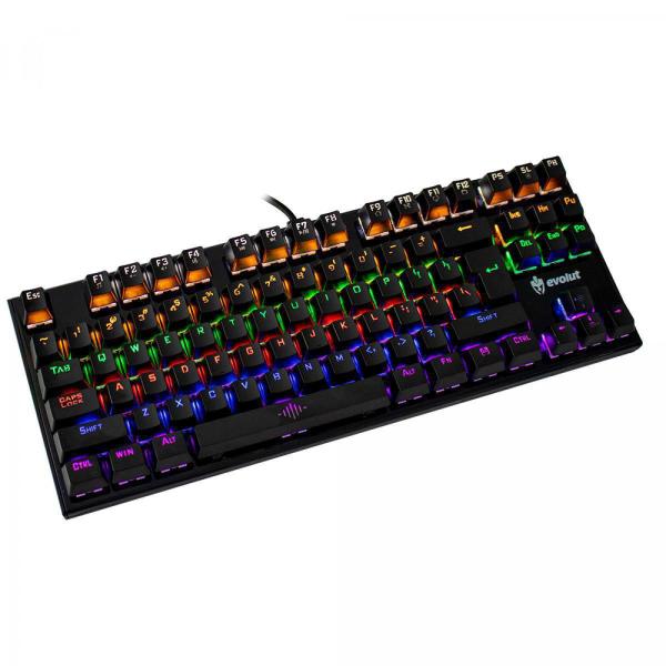 Imagem de Teclado Gamer Mecânico Evolut Assault Eg204 Rgb Preto