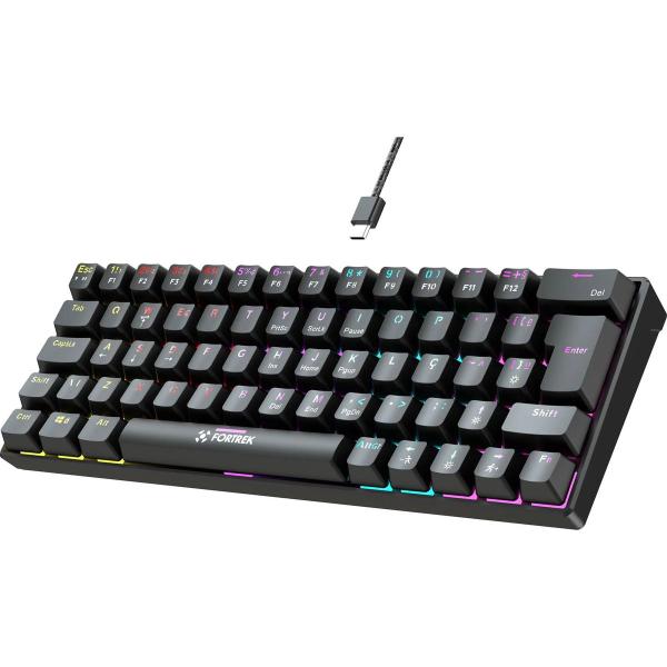 Imagem de Teclado Gamer Mecânico Fortrek Gravity 65 Compact SWITCH Outemu RED