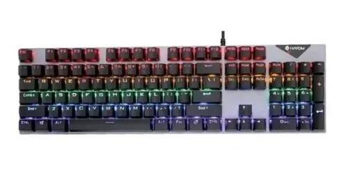 Teclado Gamer Mecânico Hayom Preto Com Iluminação Led Tc3218