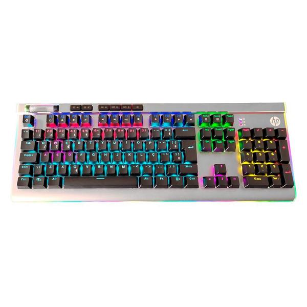 Imagem de Teclado Gamer Mecânico HP GK520S RGB USB ABNT2 Full Anti-Ghosting