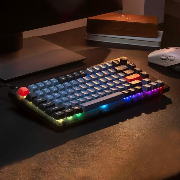 Imagem de Teclado Gamer Mecanico Keychron V1 V1-C1 RGB Frosted Black