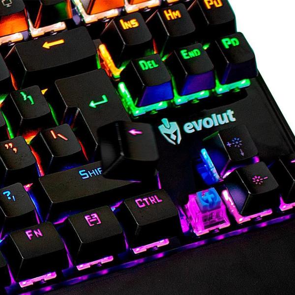 Imagem de Teclado Gamer Mecanico Programavel Eg214 Dawn Blue Switch,