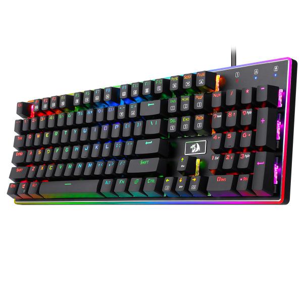 Imagem de Teclado Gamer Mecanico Redragon Ratri K595RGB - com Fio - Ingles - Preto