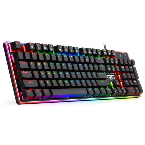 Imagem de Teclado Gamer Mecanico Redragon Ratri K595RGB - com Fio - Ingles - Preto