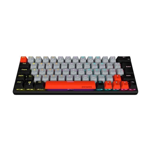 Imagem de Teclado Gamer Mecânico Rgb Kuromorii 60% Switch Red - Pcyes