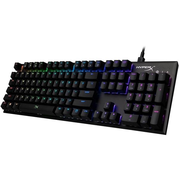 Imagem de Teclado Gamer Mecanico USB Hyperx Alloy FPS Iluminacao RGB Ingles - Preto HX-KB1SS2-US