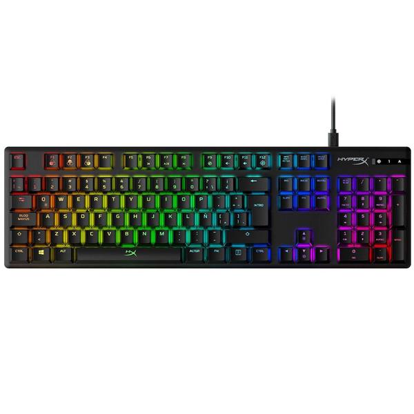 Imagem de Teclado Gamer Mecanico USB Hyperx Alloy Origins Iluminacao RGB Portugues - Preto HX-KB6RDX-BR