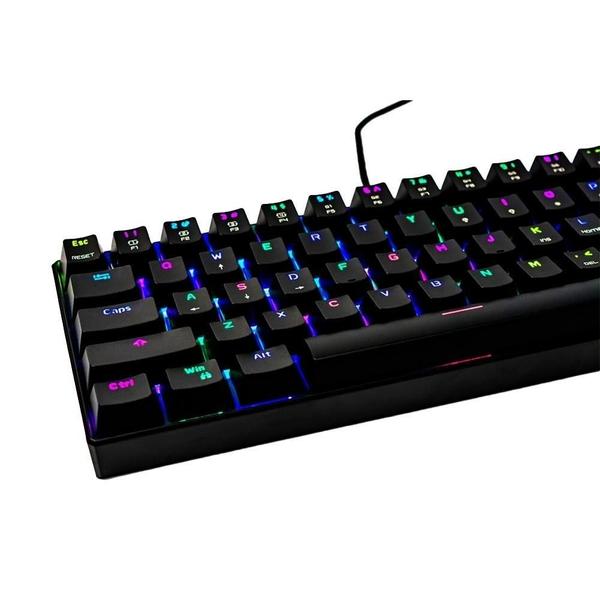 Imagem de Teclado Gamer Motospeed, ABNT2, Preto, blue Switch blue - CK61