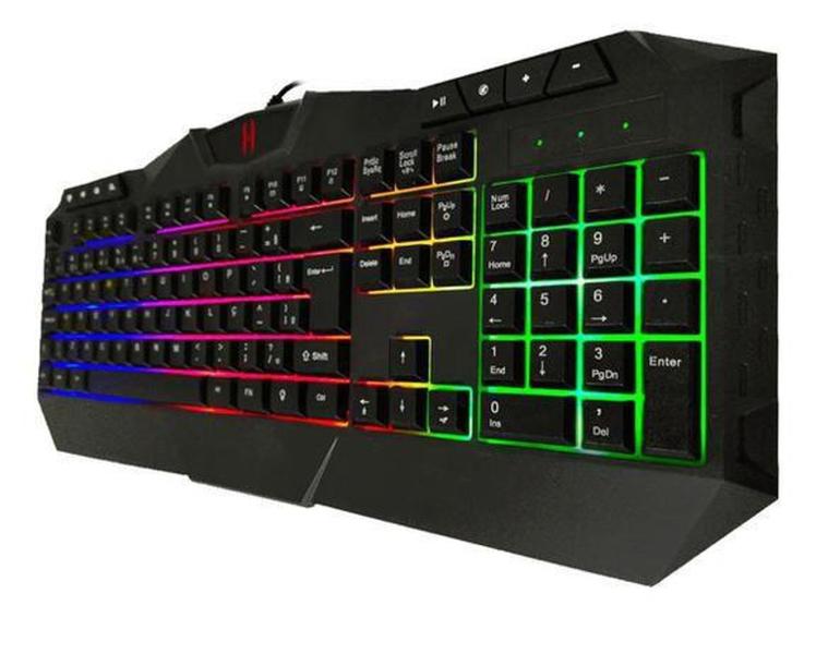 Imagem de Teclado Gamer Multi-função Led Rgb Gt-t5 Lehmox Confortavel