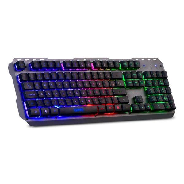 Imagem de Teclado Gamer Multilaser Gk 300, Metálico, USB, Rainbow, TC260