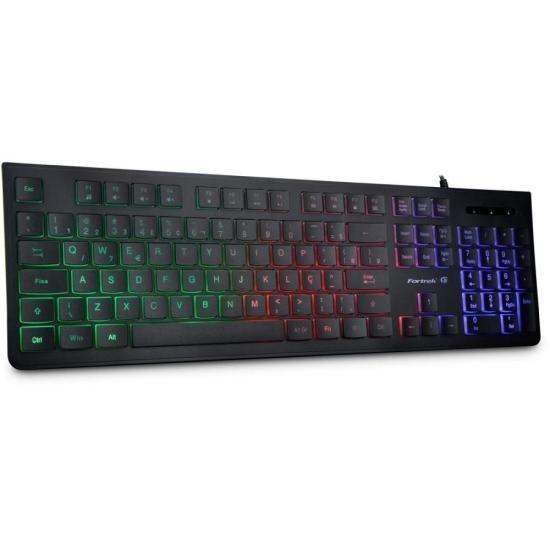 Imagem de Teclado Gamer Multimidia Black Eagle Preto Fortrek