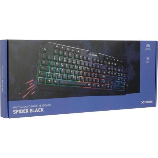 Imagem de Teclado Gamer Multimidia Fortrek Spider Black Preto F002