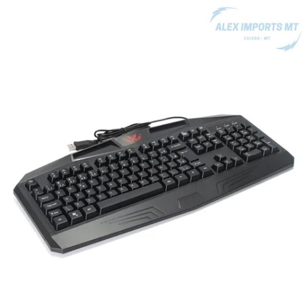 Imagem de Teclado Gamer Multimidia Led Rgb Semi Mecânico Pc Notebook