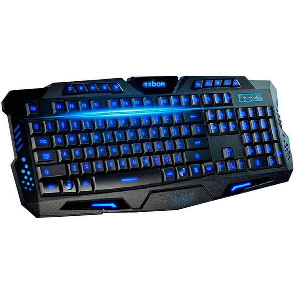 Imagem de Teclado Gamer Multimídia Luminoso Usb Exbom Bk-G35